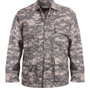 BDU Shirt Tactical Military Uniform Army Coat Camouflage Army Fatigue Jacket M